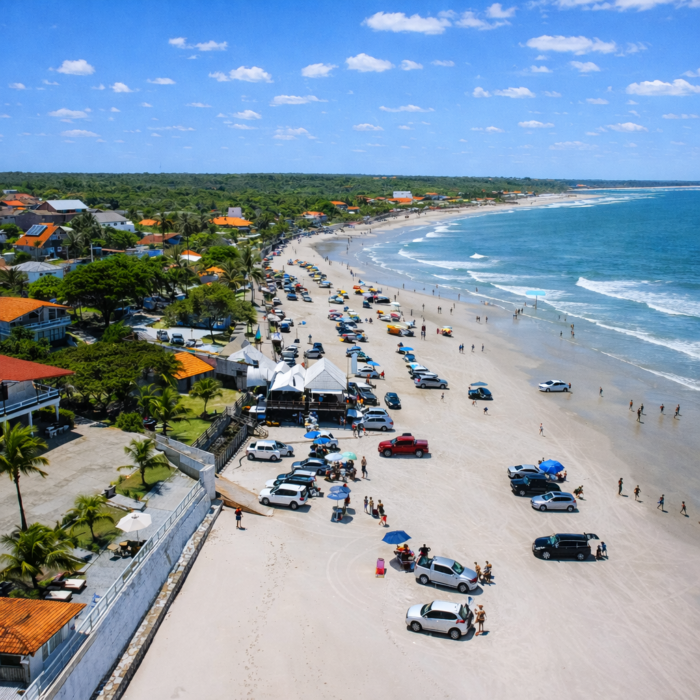 Belezas naturais da Praia do Farol Velho em Salinópolis